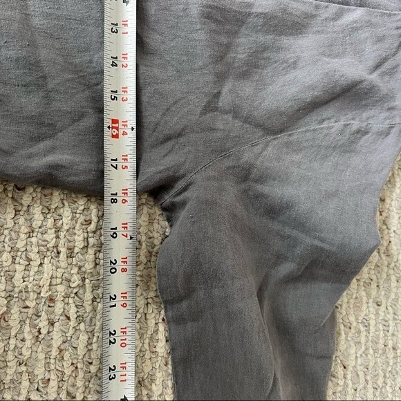 Zara Gray Lillian Linen Button Front Romper/Jumpsuit NWT - Picture 12 of 14